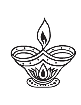 260x336 Happy Diwali Clipart - Diwali Lamp Sketch