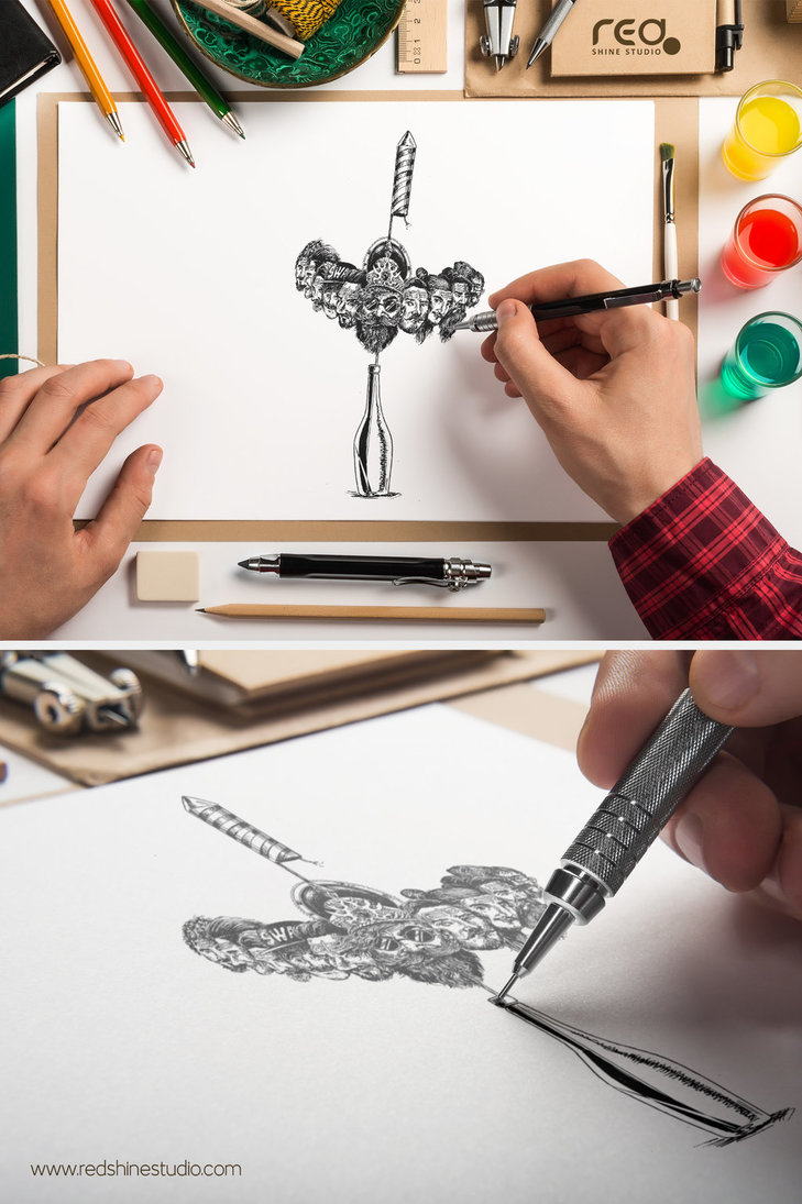 729x1095 Diwali And Dussehra Ten Face Of Evil In Sketch By Redshinestudio - Diwali Sketch