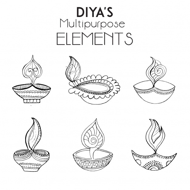 Diya Sketch At Explore Collection Of Diya Sketch