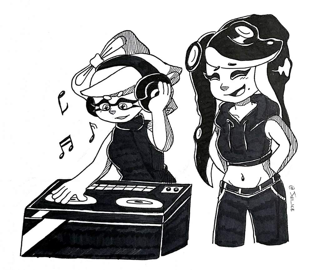 1024x866 Dj Lessons Splatoon Amino - Dj Headphones Sketch