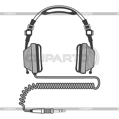 400x400 Headphones Stock Photos And Vektor Eps Clipart Cliparto 2 - Dj Headphones Sketch