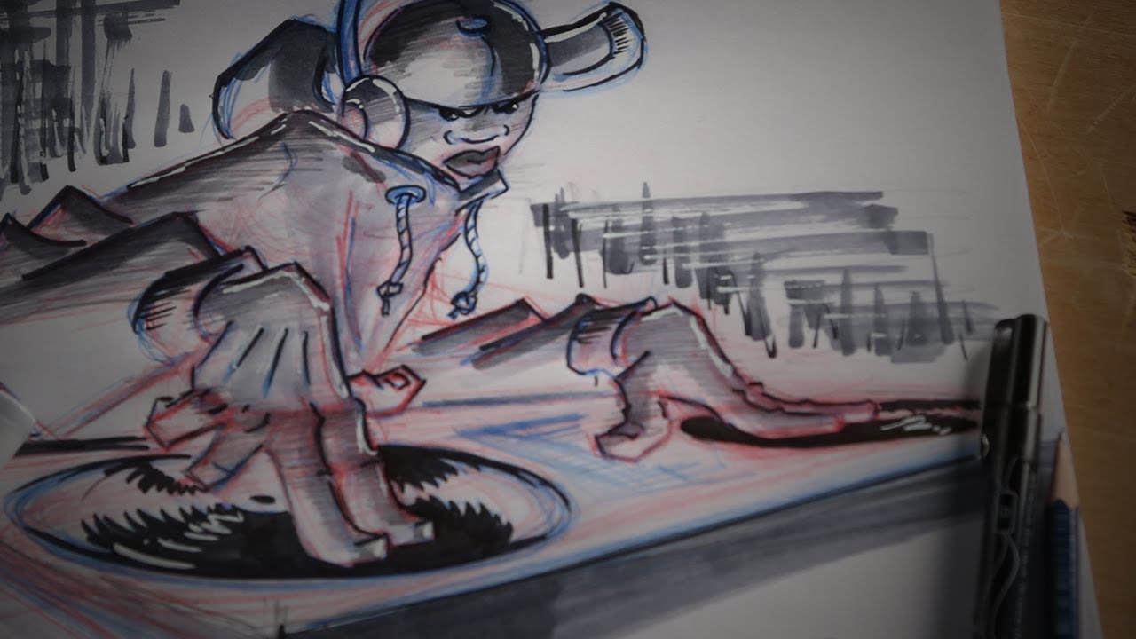 1280x720 How I Draw A Dj - Dj Sketch