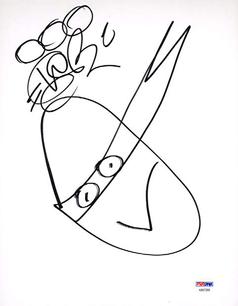 482x619 Vanilla Ice Signed Original Ninja Turtles 8.5 X 11 Sketch Psadna - Dna Sketch