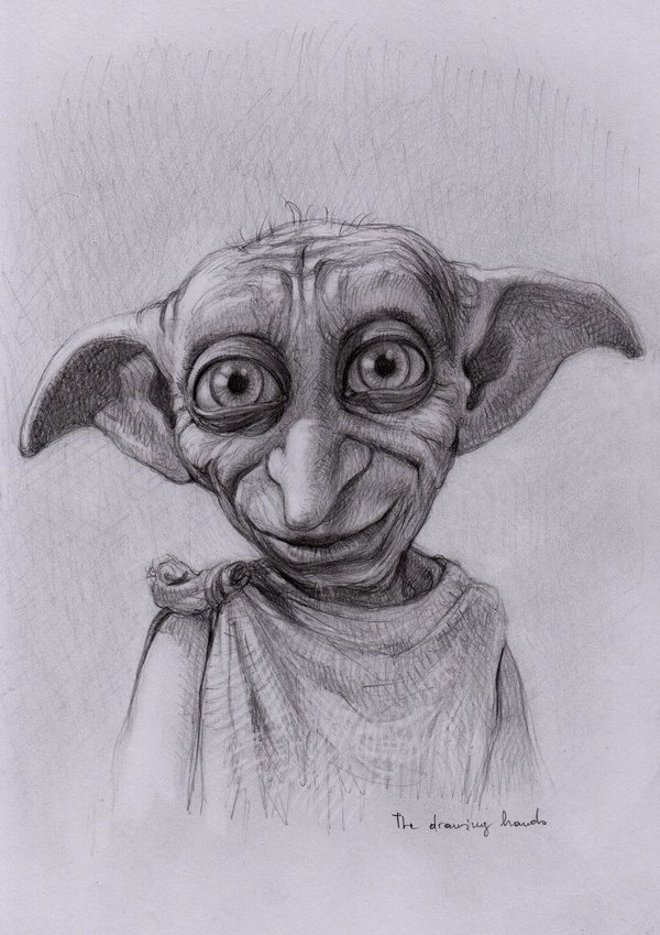 600x849 Dobby By Harry - Dobby Sketch