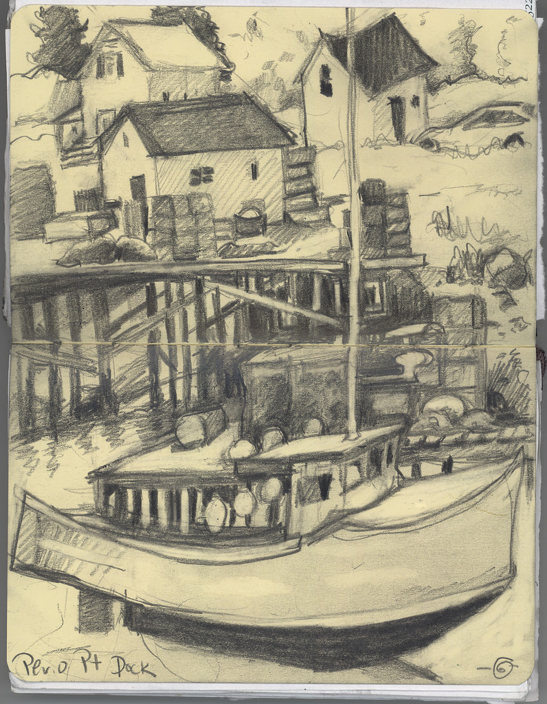 796x1024 Perio Point Dock Sketch From The 2nd Floor Window Of Our - Dock Sketch