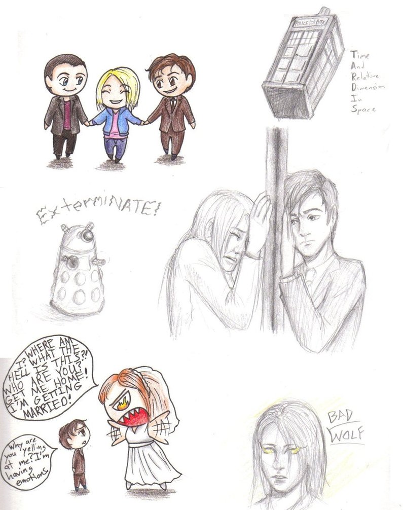 795x1006 Doctor Who Sketches By Brerbunny13 - Doctor Who Sketch