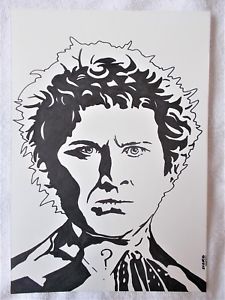 225x300 A4 Art Marker Pen Sketch Drawing Colin Baker As The Sixth Doctor - Doctor Who Sketch