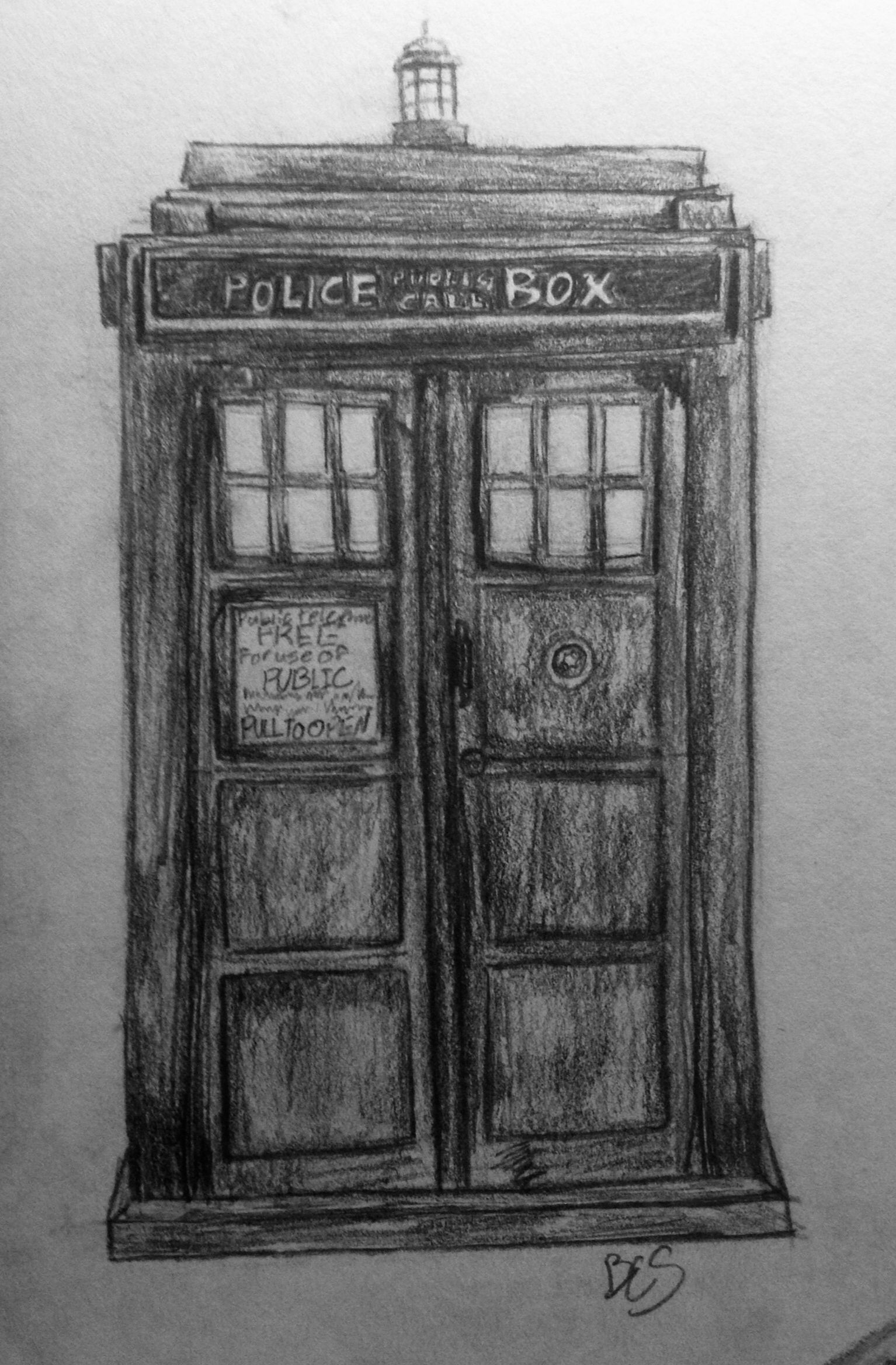 1534x2336 Doctor Who Tardis Art - Doctor Who Tardis Sketch