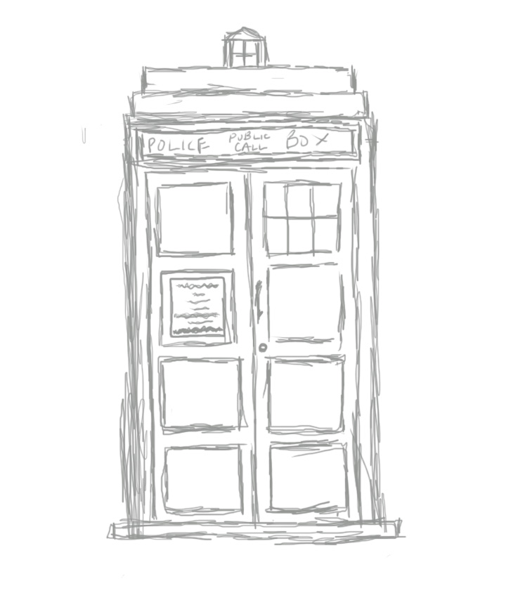 720x864 Sketches Ard Does Art - Doctor Who Tardis Sketch