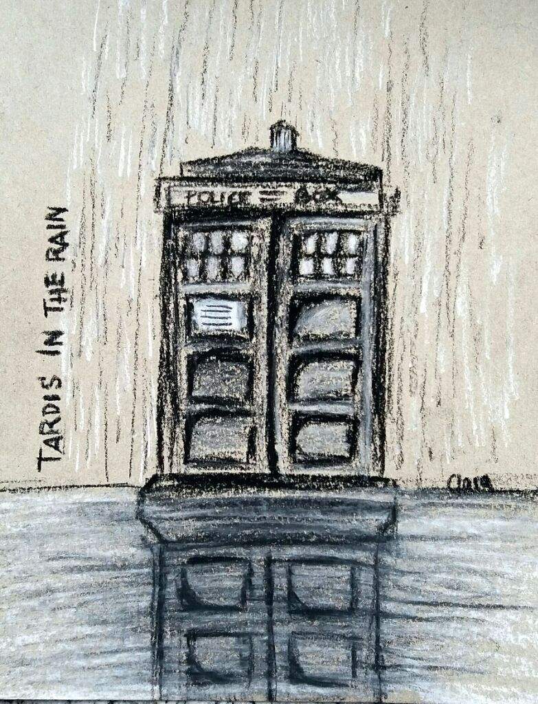783x1024 Tardis Charcoal Sketch Doctor Who Amino - Doctor Who Tardis Sketch