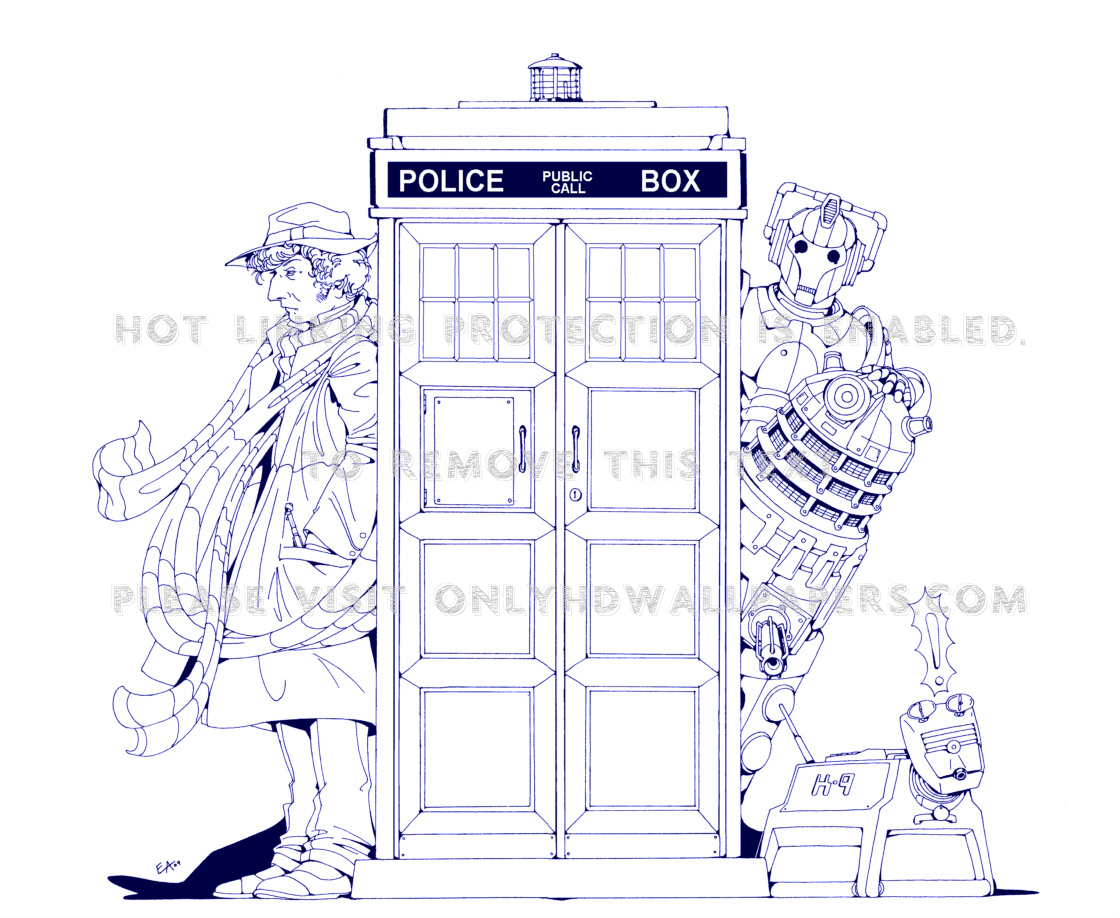 1120x918 Tardis Sketches Fourth Doctor - Doctor Who Tardis Sketch