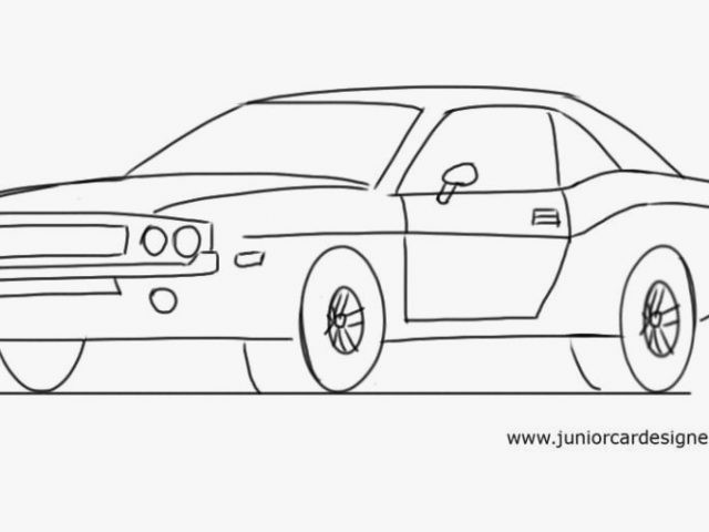 640x480 How To Draw A Dodge Challenger Learn How To Draw A 1969 Dodge - Dodge Challenger Sketch