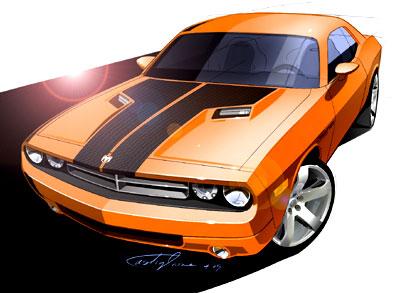 400x293 Official Dodge Challenger Sketch - Dodge Challenger Sketch