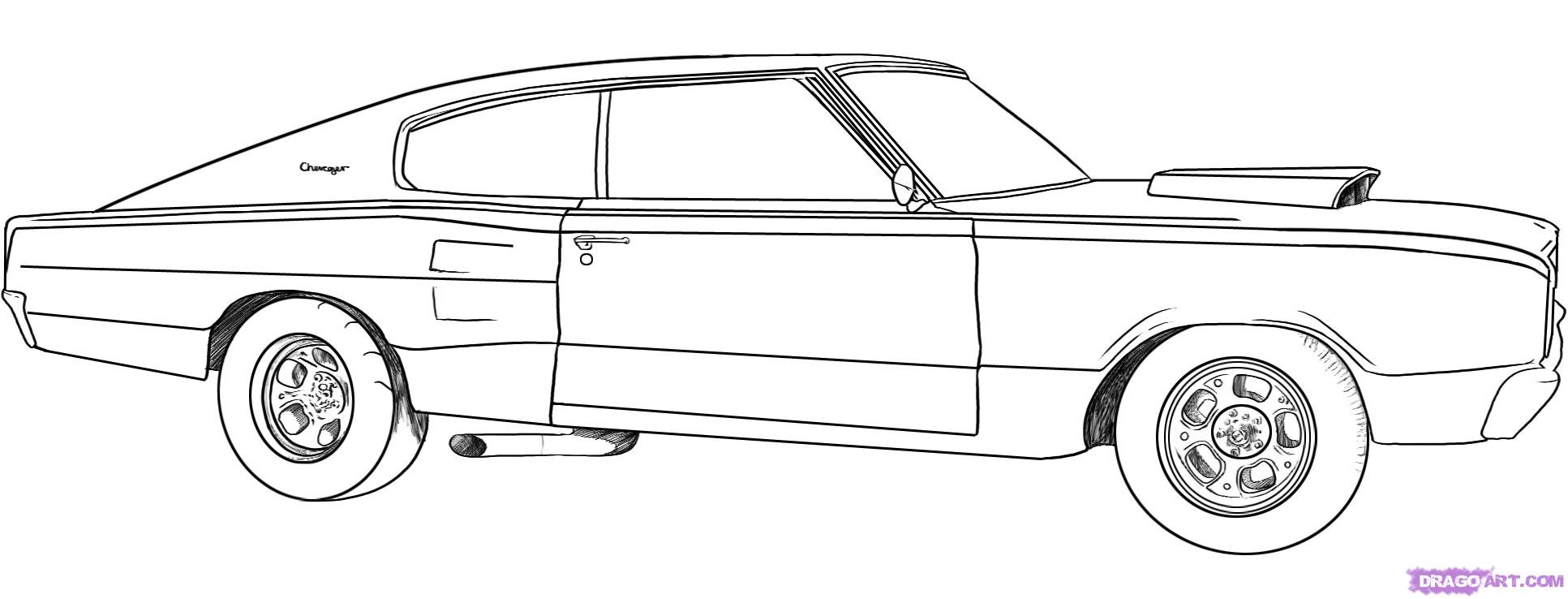 1933x738 Fast And Furious Dodge Charger Clipart - Dodge Charger Sketch