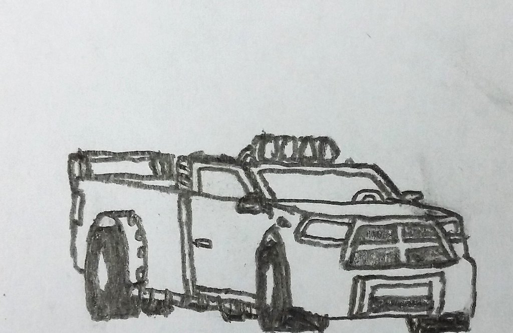 1024x665 Racin Dodge Ram Quick Sketch By Carfan3 - Dodge Ram Sketch