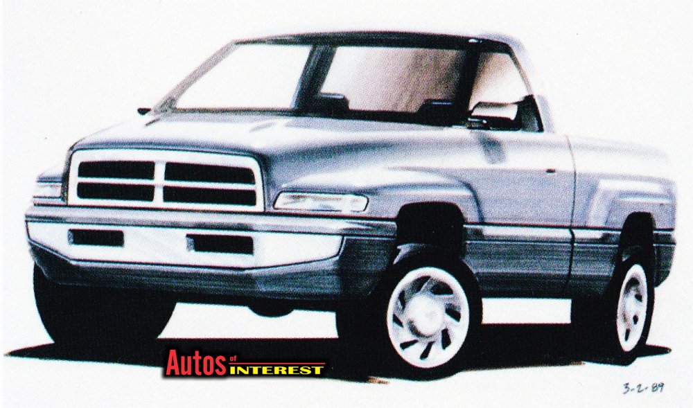 1000x589 Design Notes 1994 Dodge Ram Truck Autos Of Interest - Dodge Sketch