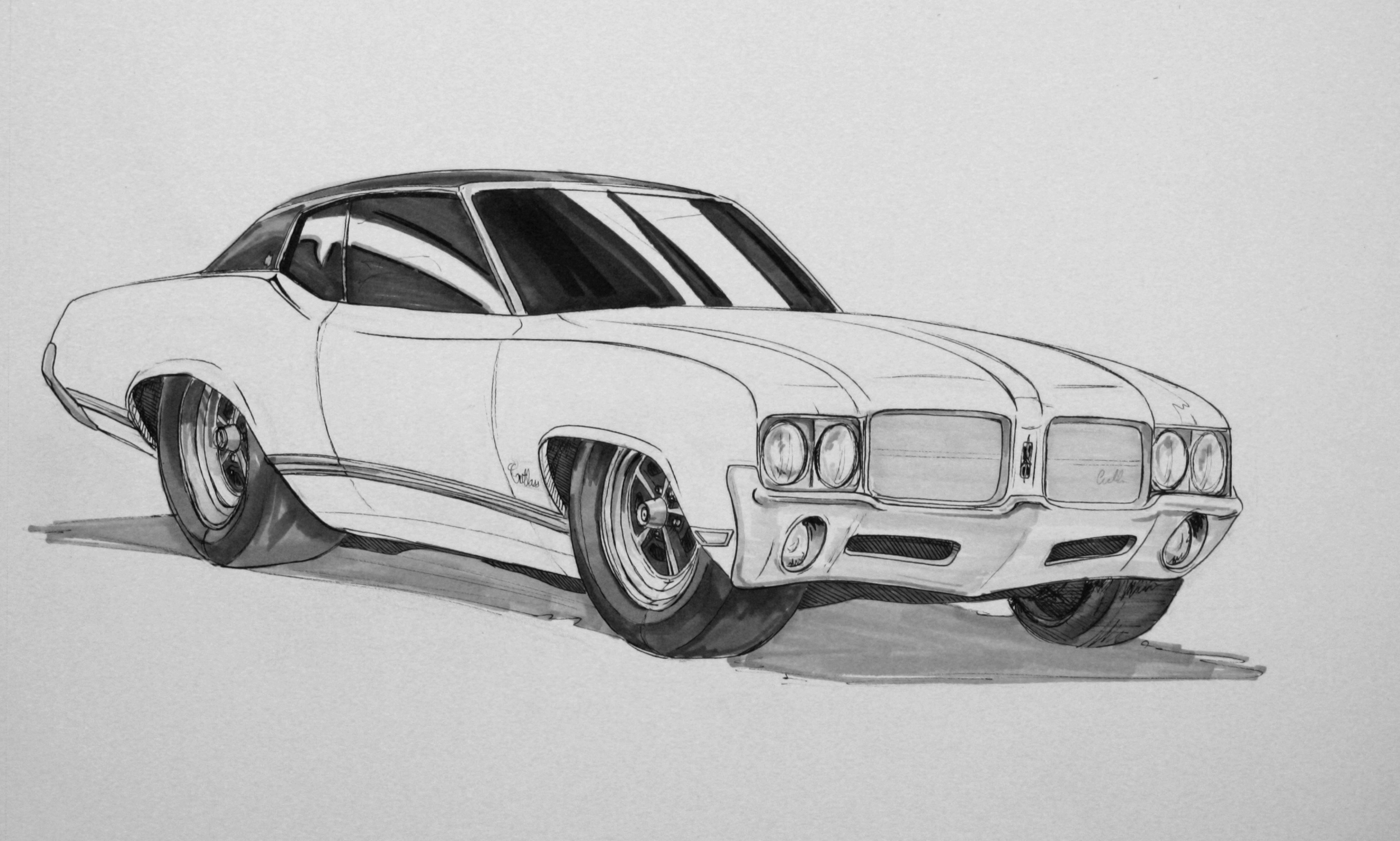 Dodge Sketch at PaintingValley.com | Explore collection of Dodge Sketch