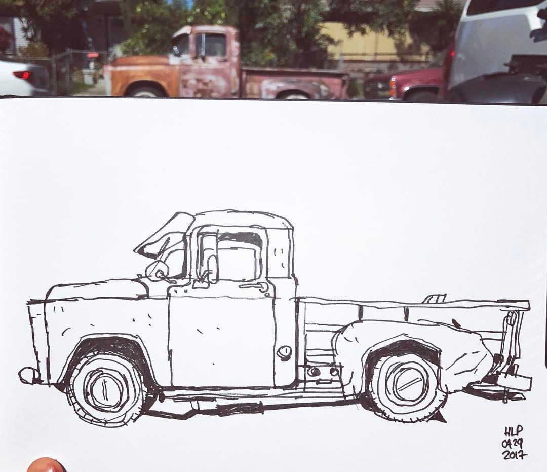1080x931 Kardos - Dodge Truck Sketch