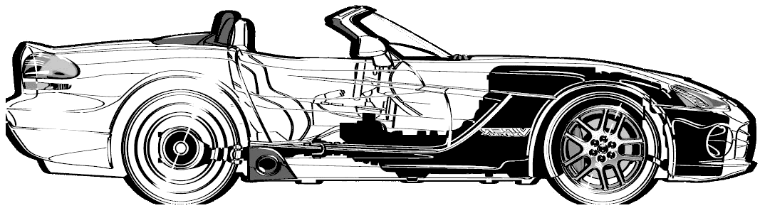 Додж вайпер чертеж