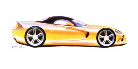 450x225 Dodge Viper Supercar Sketches - Dodge Viper Sketch