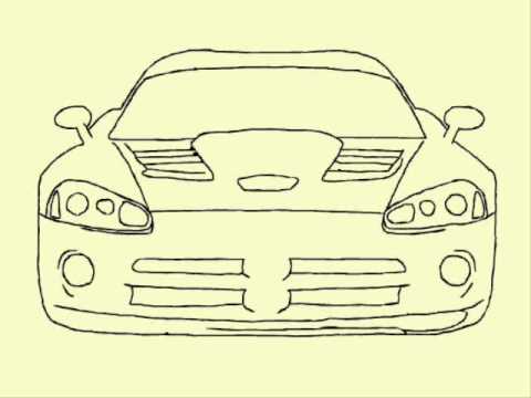 480x360 Dodge Viper Draw - Dodge Viper Sketch