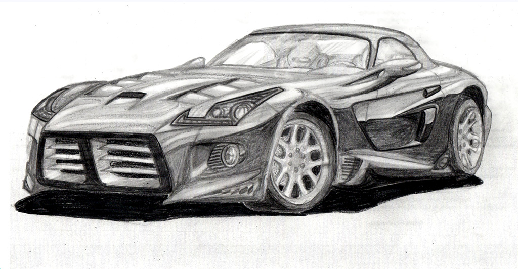 1024x532 Dodge Viper Metal Edition By Vinyo - Dodge Viper Sketch