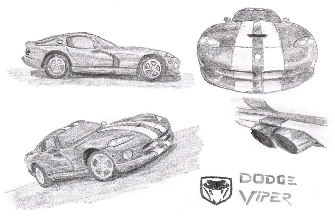 1109x721 Dodge Viper By Bobmeh - Dodge Viper Sketch