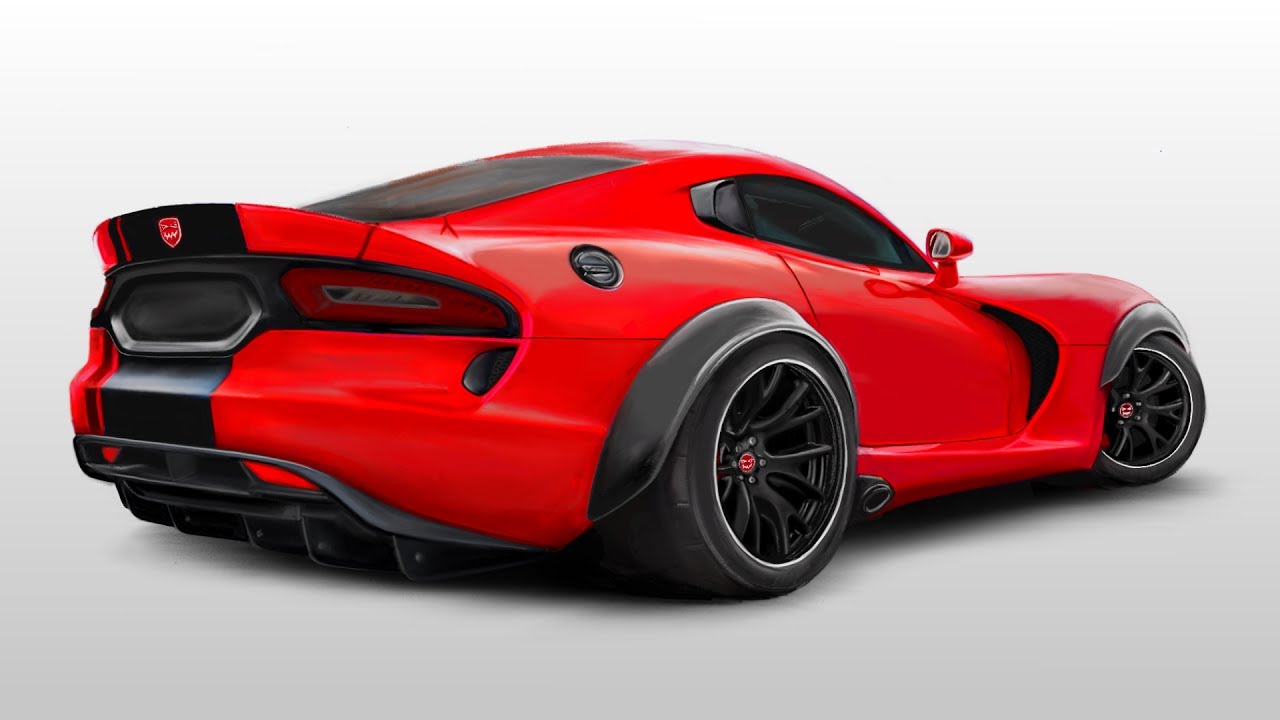 1280x720 Drawing Of A Dodge Viper Demon Step By Step Drawingpat - Dodge Viper Sketch
