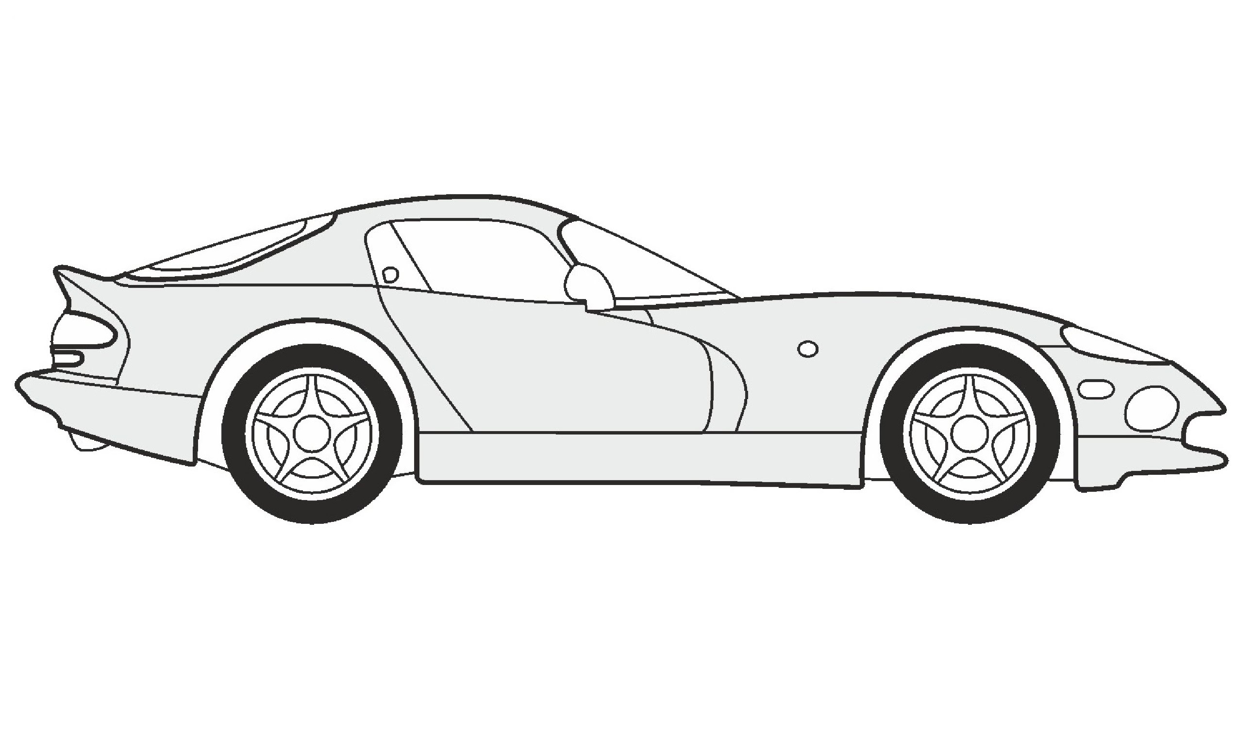 2581x1549 How To Draw A Chrysler Viper Gts Kak Narisovat Chrysler Viper - Dodge Viper Sketch