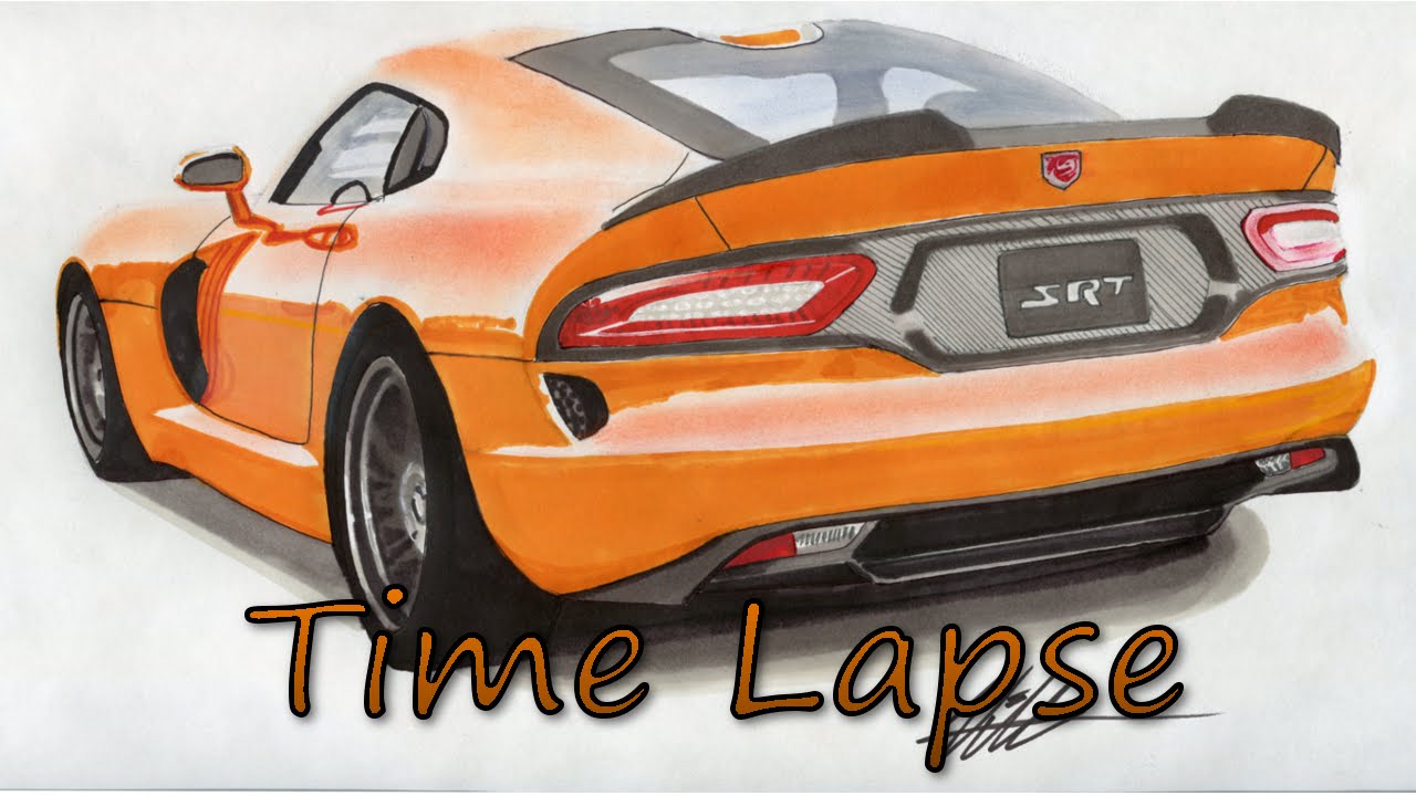 1280x720 2014 Dodge Srt Viper Drawing - Dodge Viper Sketch