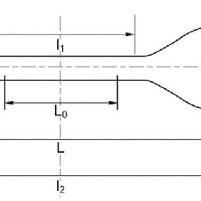 285x285 Sketch For The Dog Bone Specimen Download Scientific Diagram - Dog Bone Sketch