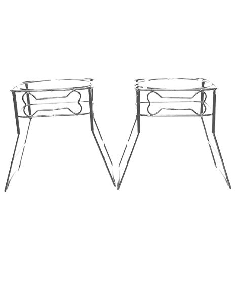 466x583 Set Of 2 Metal Single Feeding Pet Bowl Holder W Bone - Dog Bowl Sketch