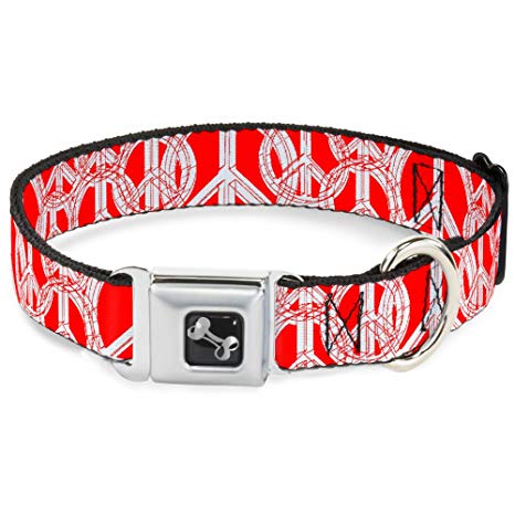 466x466 Buckle Down Dc W31634 L Seatbelt Dog Collar, Large - Dog Collar Sketch