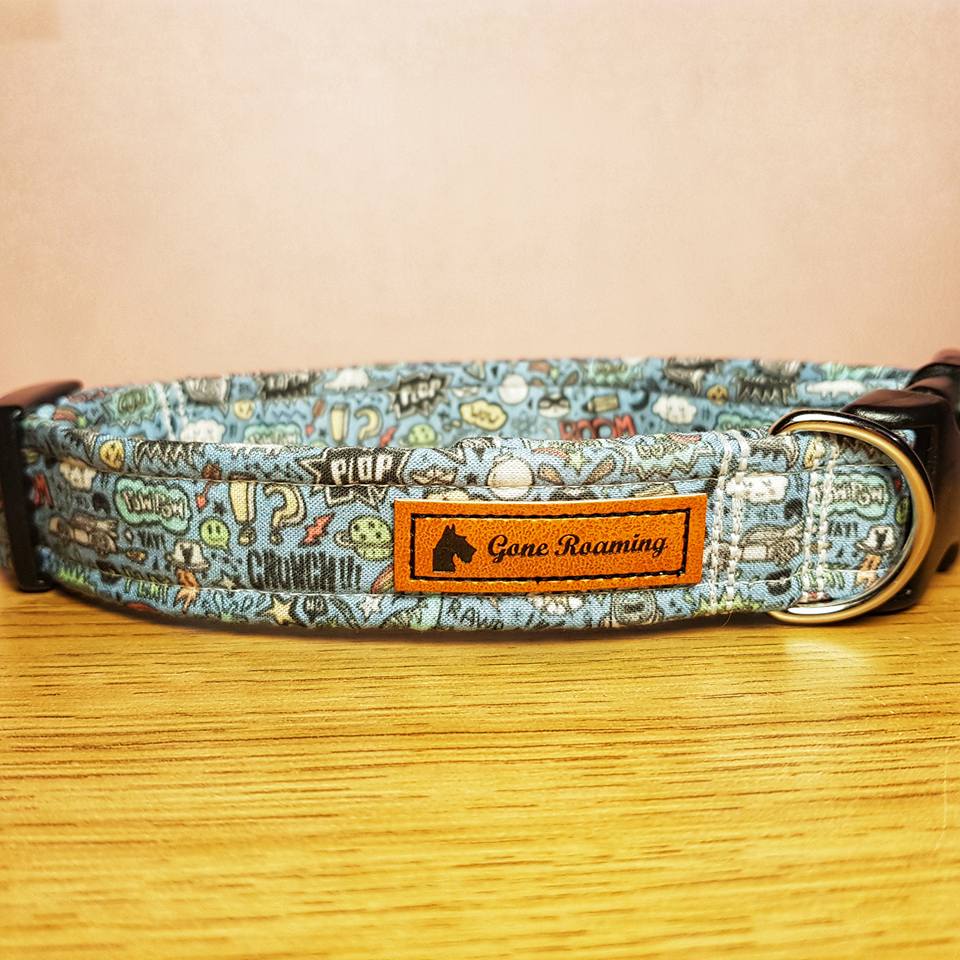 960x960 Blue Sketch Dog Collar - Dog Collar Sketch