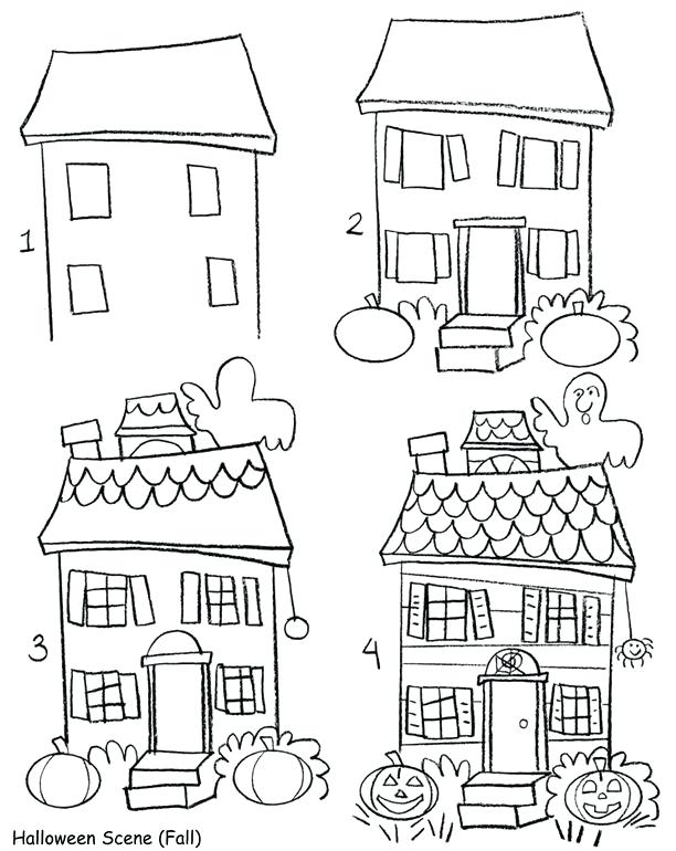 612x770 Dog House Drawing Haunted House Design Software Awesome Drawing - Dog House Sketch