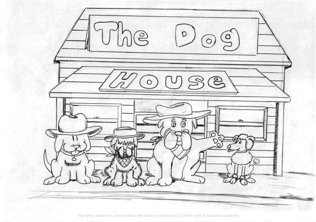1064x750 Old Sketch The Dog House! By Kirayamato74 - Dog House Sketch