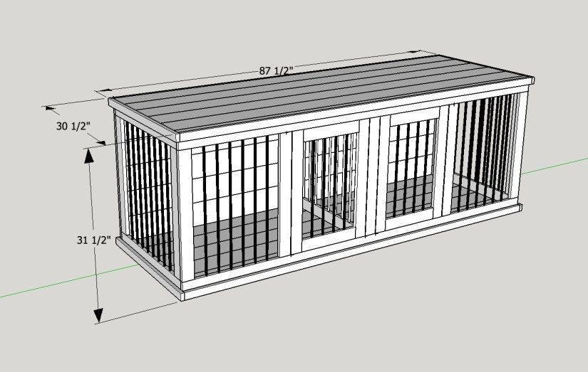 825x523 Dailey Woodworks Dog Kennel Puppy Dog Things ) - Dog Kennel Sketch