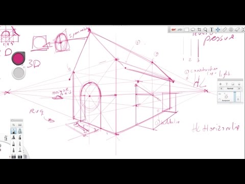 480x360 How To Draw A Dog House With 2 Point Perspective - Dog Kennel Sketch