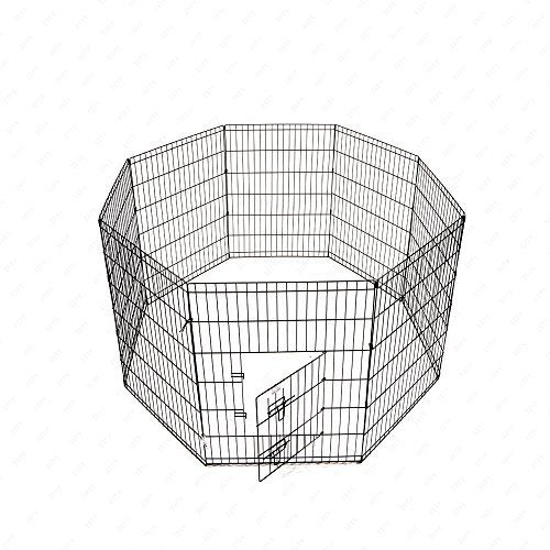 500x500 M.m 8 Panel Pet Playpen Dog Cage Kennel Crate Metal Enclosure - Dog Kennel Sketch