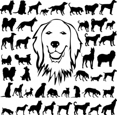 376x368 Dog Outline Free Vector Download (6,100 Free Vector) For - Dog Outline Sketch