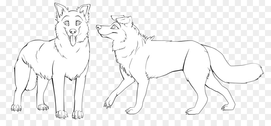 900x420 Dog Horse Line Art Black And White Sketch - Dog Outline Sketch
