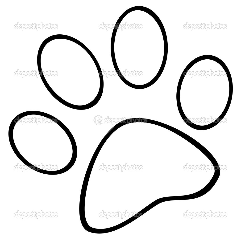 Dog Paw Print Sketch at PaintingValley.com | Explore collection of Dog
