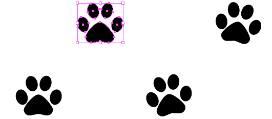 531x232 Quick Tip How To Create A Simple Paw Print Scatter Brush In Adobe - Dog Paw Print Sketch