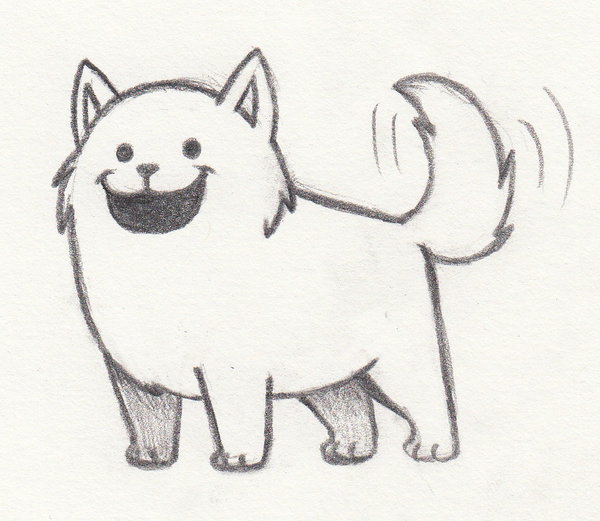 600x521 Annoying Dog Sketch By Whimsy Floof - Dog Picture Sketch