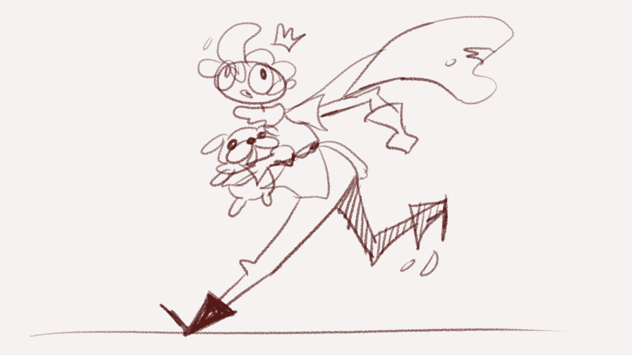 1280x720 Gif Animation Dog Design - Dog Running Sketch