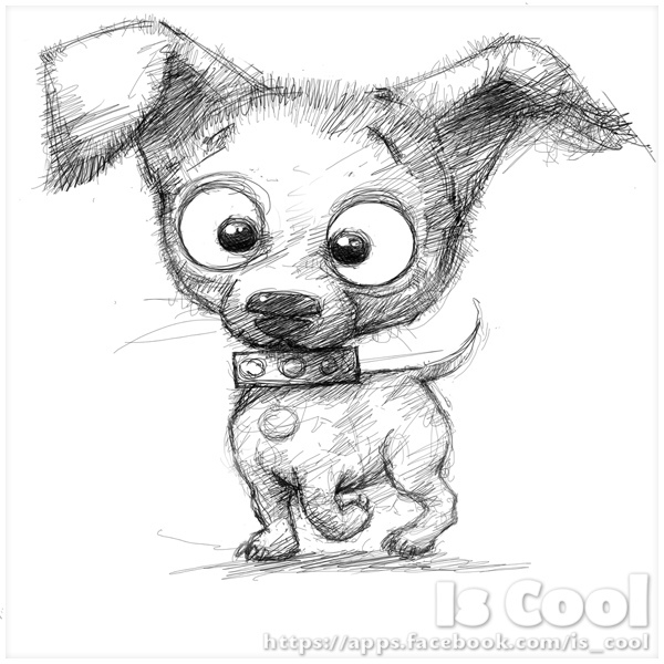 600x600 Young Dog - Dog Sketch