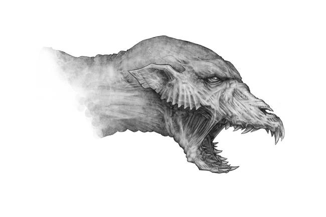 650x434 Sketch - Dog Sketch Art