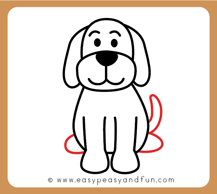 703x627 How To Draw A Dog - Dog Sketch Cartoon