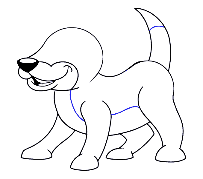 678x600 How To Draw A Cartoon Dog Easy Drawing Guides - Dog Sketch Cartoon