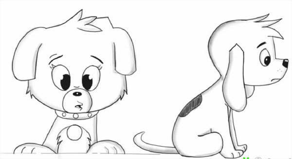 600x328 Image - Dog Sketch Cartoon